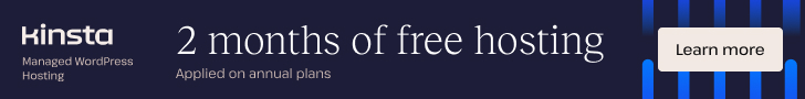 kinsta 2 months of free hosting