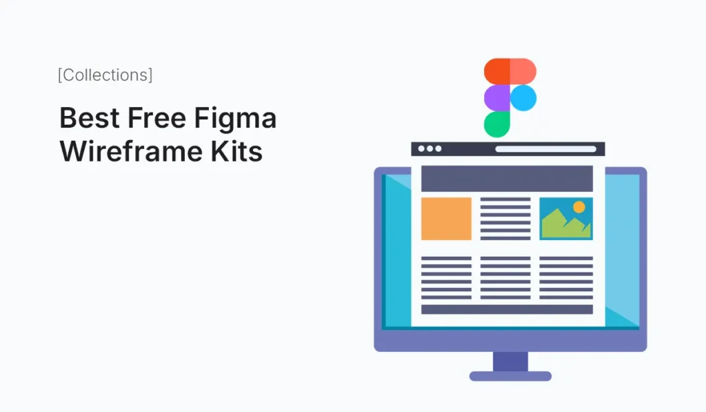 Collection of best free Figma wireframe kits for web and app design