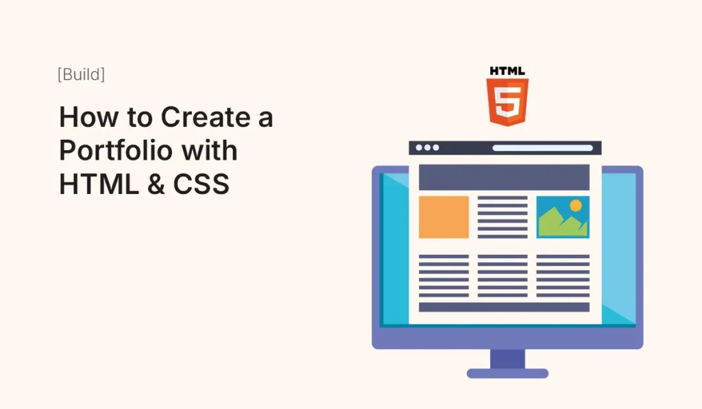 Portfolio website built with HTML and CSS