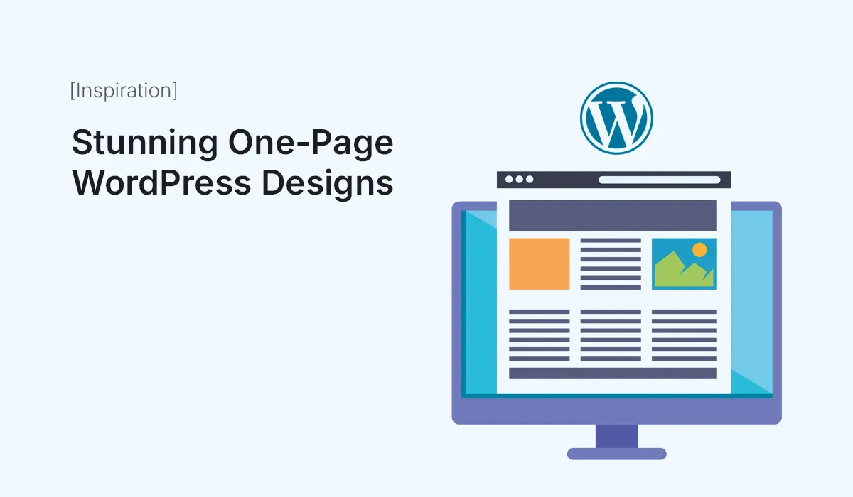 Stunning One-Page WordPress Designs